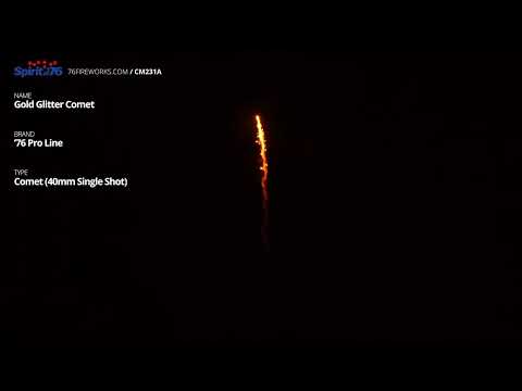 CM231A Gold Glitter Comet 40mm - '76 Pro Line