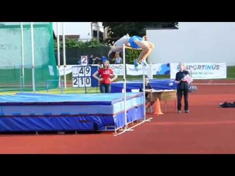 Filip Mrčić (CRO) 210 cm Skok v višino 1. mesto Atletski miting Maribor 2020