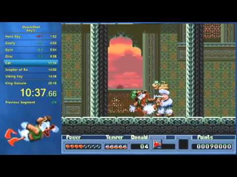 QuackShot Starring Donald Duck Any% speedrun in 25:02
