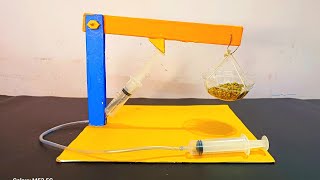 Hydralic Crain making model | School Science Project Hydraulic Crain