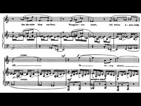 Spring(D. Argento:  Six Elizabethan Songs No.1)반주 Piano Accompaniment