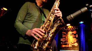 Karel Ruzicka Jr. jamming on Mr. PC at the A-Trane Jazz Club in Berlin, Germany
