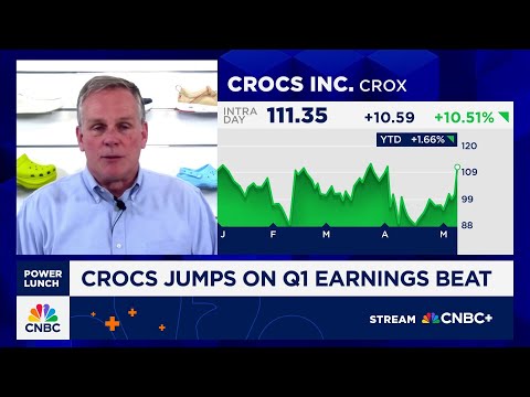 Crocs CEO on tariff uncertainty, share jump and consumer demand