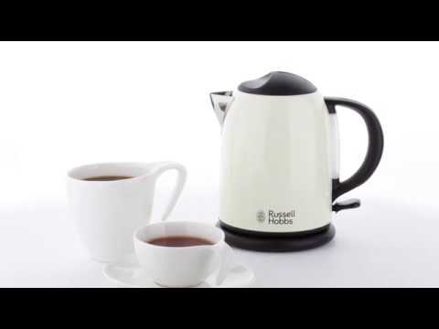 RUSSEL 24994-70 Elektrinis virdulys Russell Hobbs 24994-70 Colors Plus Mini | 1l grietinėlės video
