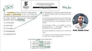 Resolução de questão - Lei 8112-90   (IFPI 2019)
