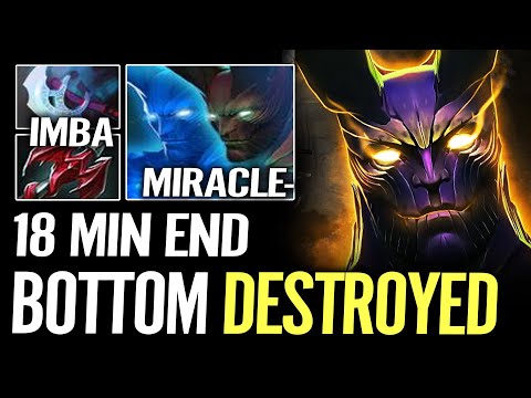 Miracle- 18 Min GGWP Dota 2 - Straight push into the Fountain