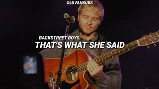 Backstreet Boys - That&#39;s What She Said - Legendado