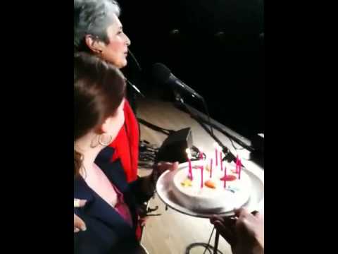 Grace Stumberg Birthday Suprise with Joan Baez on Stage