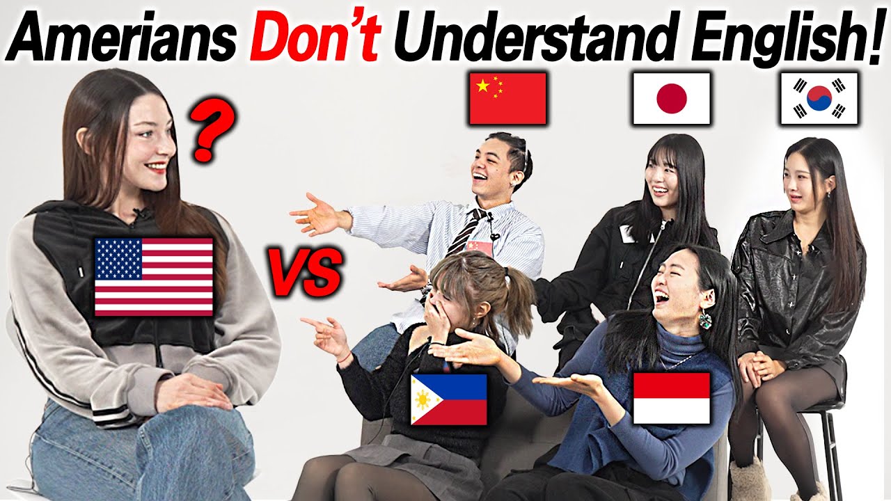 American was shocked by Asian English speaking method!!