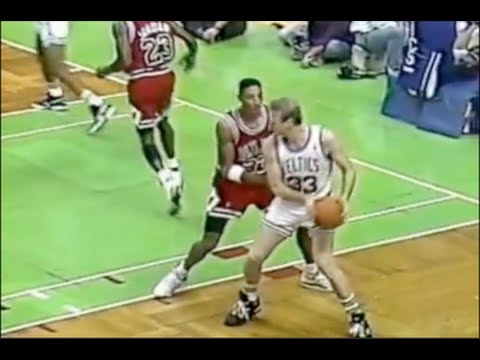 Scottie Pippen Defense on Larry Bird - 1990/91 Season