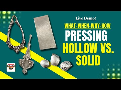 Live Demo! Pressing Solid vs. Hollow