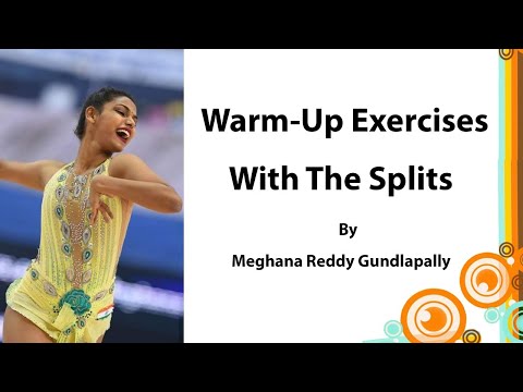 Warm-Up Exercises with The Splits : Meghana Reddy Gundlapally : Indian Team : Rhythmic Gymnastics