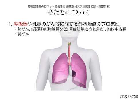 看護学科 ロボット手術の紹介　産業医科大学病院 呼吸器胸部外科