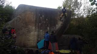 Video thumbnail of La proue, 7b+. Targasonne