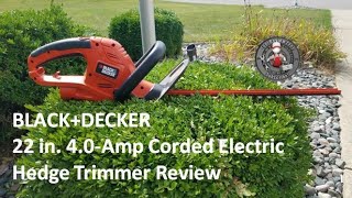 BLACK and DECKER 22 in. Hedge Trimmer review