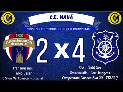 Melhores Momentos AESG 2 x 4 Olaria - Campeonato Carioca Sub 20 - FFSERJ