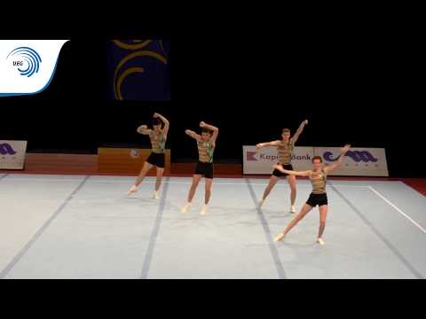 Men's group Belarus – 2015 Acrobatic junior European bronze medallists, Dynamic
