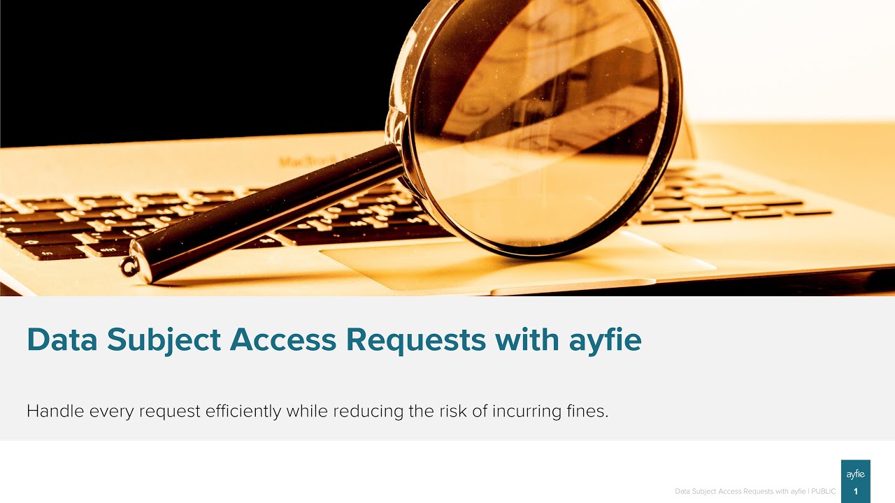ayfie Demo: Data Subject Access Requests with ayfie