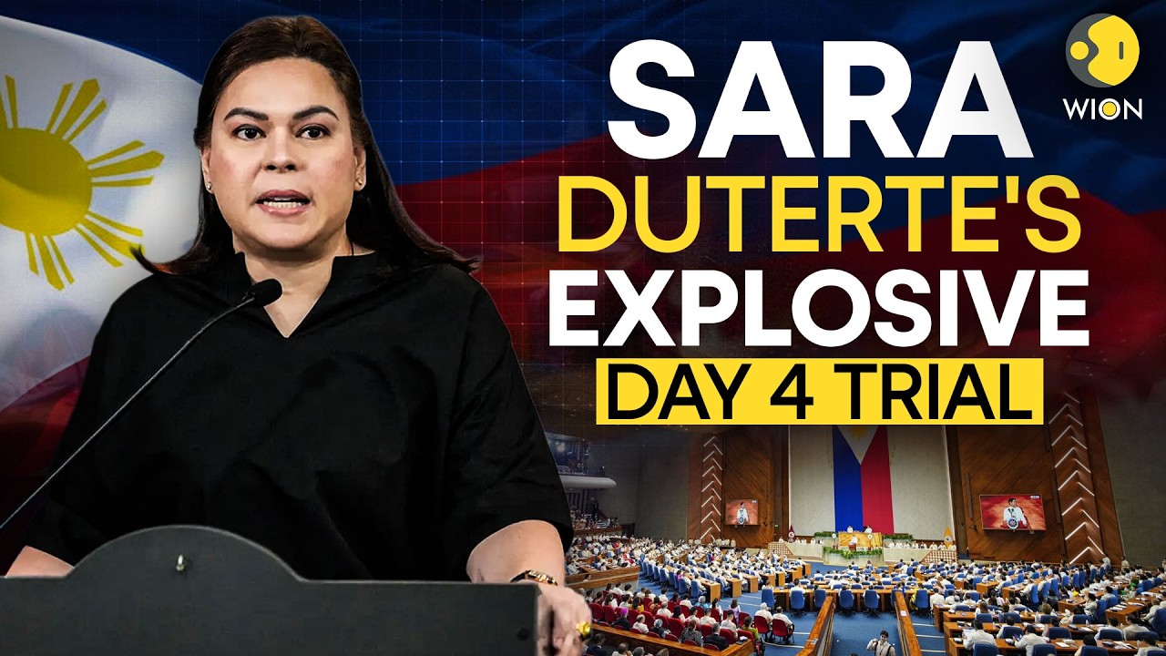 Philippines Senate LIVE: VP Sara Duterte EXPLOSIVE Impeachment Trial Enters Day 4 | WION