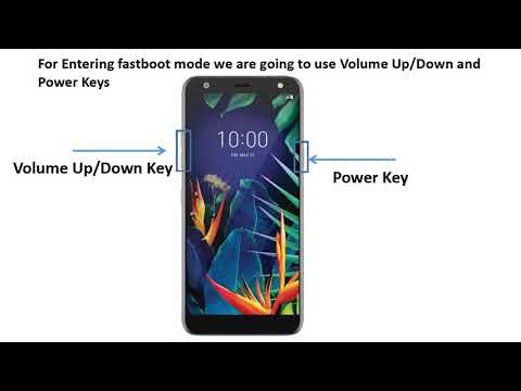 LG K40 entering and exiting fastboot mode