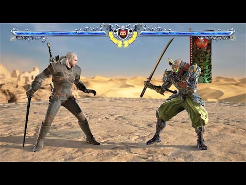 Geralt of Rivia vs Yoshimitsu (Hardest AI) - SOULCALIBUR VI