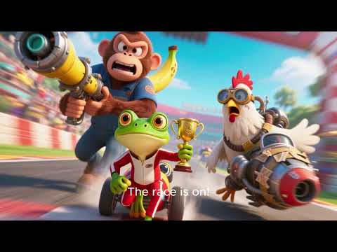 Kartun Lucu Crazy Racer – Part 2  Turbo Trouble!