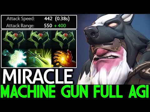 Miracle- [Sniper] Machine Gun Full Agi Max Attack Speed Insane Plays 7.22 Dota 2 Video