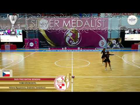 DUO-TRIO BATON SENIORS SILVER MEDALIST: TOM KROKODYL, HELENA NGUYENOVA, GABRIELA TOMANKOVA, CZECHIA