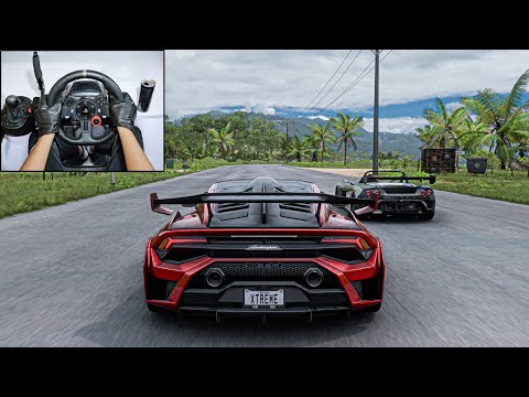 Lamborghini Huracan STO vs Super Cars | Forza Horizon 5 | Logitech G29 Steering Wheel Gameplay