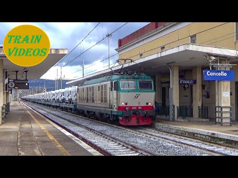 Tigre E652.116 sul Treno dei Furgoni in partenza da Cancello