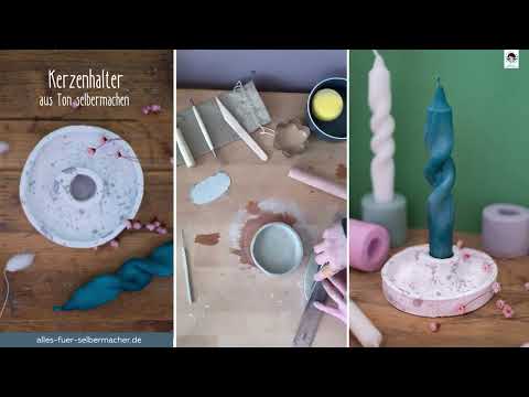 DIY Anleitung • Kerzenhalter töpfern