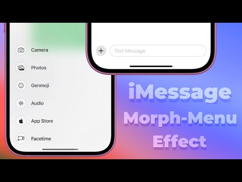 iMessage Menu Animation Using SwiftUI | iOS 17+ | Xcode 16 thumbnail