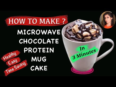 How to make Microwave Chocolate Protein Mug Cake?| Healthy | Easy | Microwave Recipe |