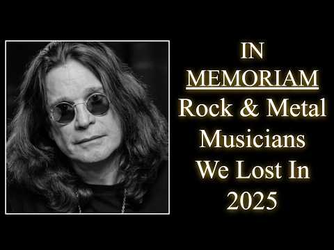 TRIBUTE: Rock & Metal Musicians Who Died In 2025 (IN MEMORIAM)