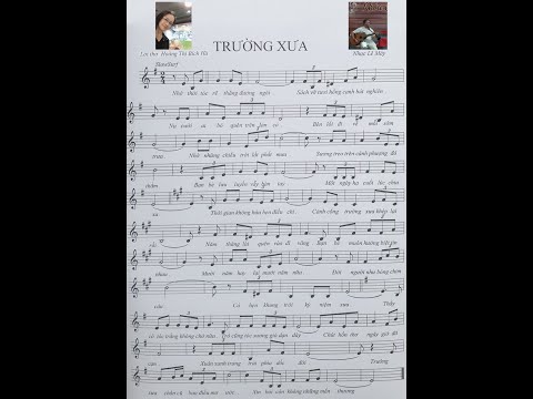 Trường xưa Sheet - Lê Máy