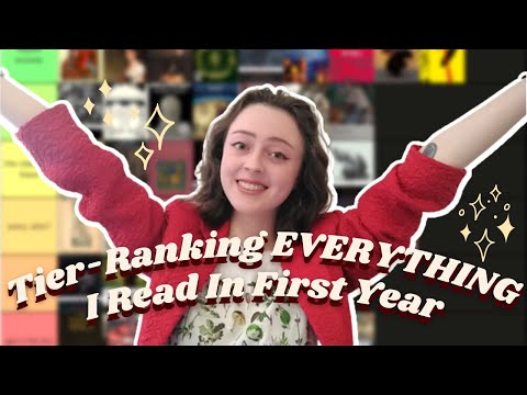 Tier-Ranking EVERYTHING I Read In First Year!! (40+ books) || thepretentiouspoet