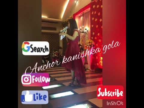 Anchor Kanishka Gola Wedding and sangeet 