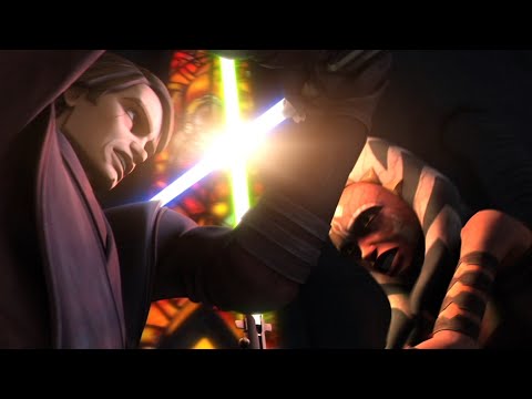 Anakin Skywalker vs Ahsoka Tano [4K HDR] - Star Wars: The Clone Wars