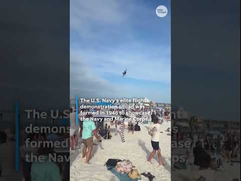 Blue Angels stun crowd with low flyover at Florida air show