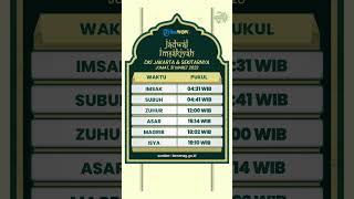 Jadwal Salat dan Imsakiyah DKI Jakarta & Sekitarnya, Jumat 31 Maret 2023