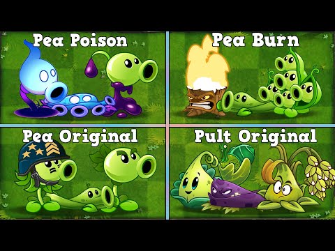 Random 4 Team Plants + Vine Battlez - Who Will Win? - Plants vs Zombies 2