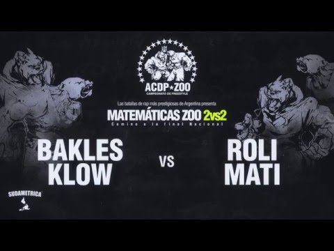 * Matemáticas Zoo 2 vs 2 (CÓRDOBA) * BAKLES - KLOW vs ROLI - MATI // Final