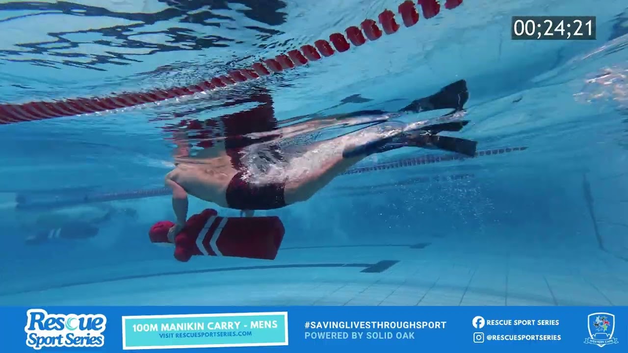 Men’s 100m Manikin Carry with Fins | UWC October Race – Rescue Sport Series