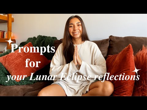 Total (Super) Full Moon Lunar Eclipse Guided Journal Prompts 🌻 with Jocelyn