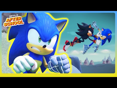 Sonic vs Shadow EPIC BATTLE!!! 💥⚡ Sonic Prime | Netflix Family