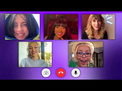 Billie Eilish, Nicki Minaj, Taylor Swift, Ariana Grande & Doja Cat Catch Up on FACETIME