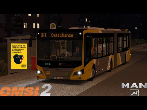 Omsi 2 - Ahlheim Laurenzbach Updated - Line 821 - MAN New Lion's City 19C