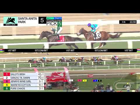 Pure Chaos wins Race 5 on Friday, March 6 at Santa Anita Park