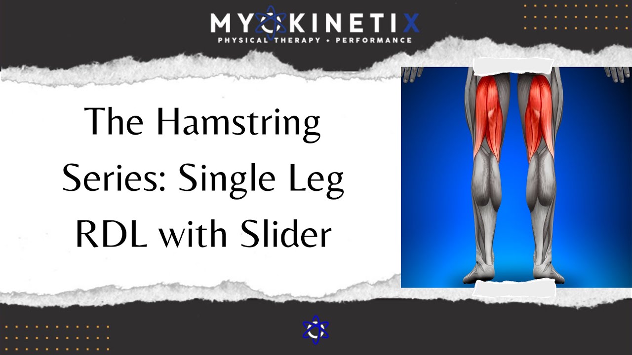 Hamstring Exercises Single Leg RDL with Slider