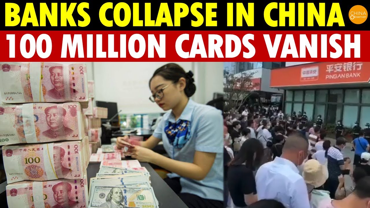 Chinese Banks Collapse One by One! 9,000 Branches Close, 100 Million Credit Cards Vanish This Year